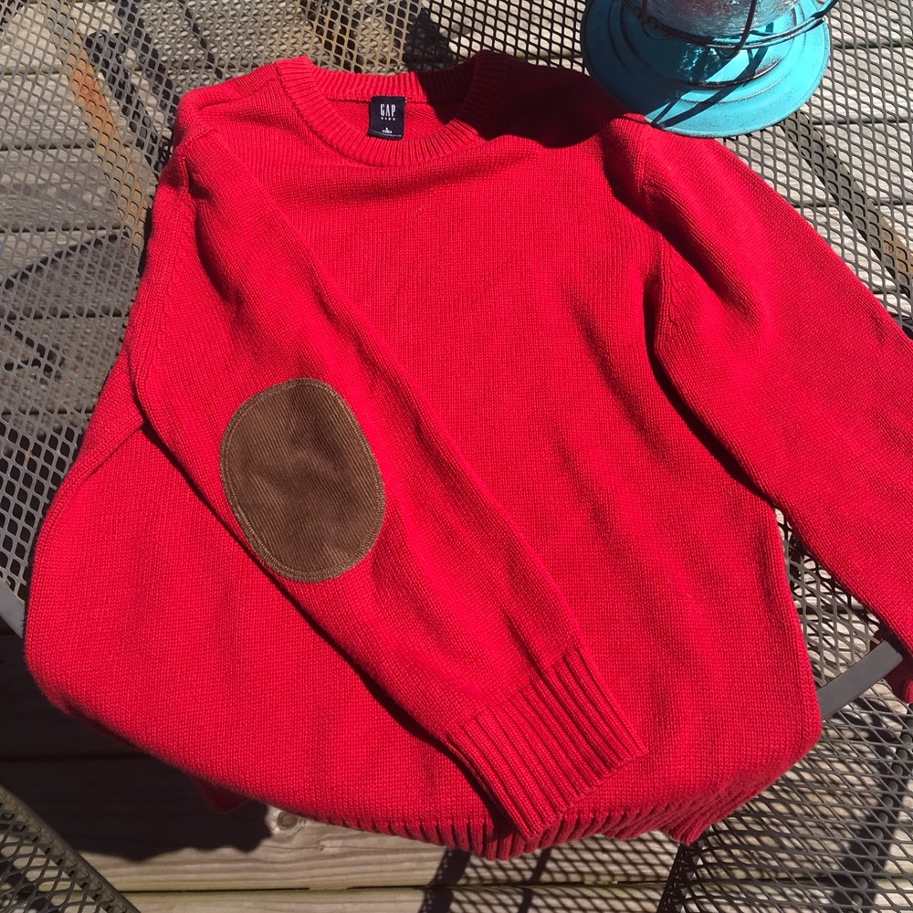 EUC Gap Kids sweater with corduroy patched elbows